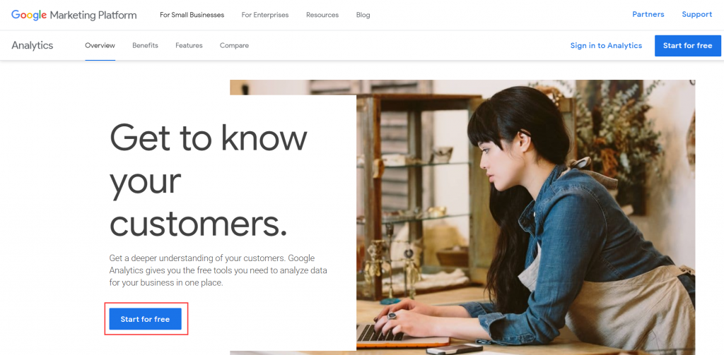 Установка Google Analytics
