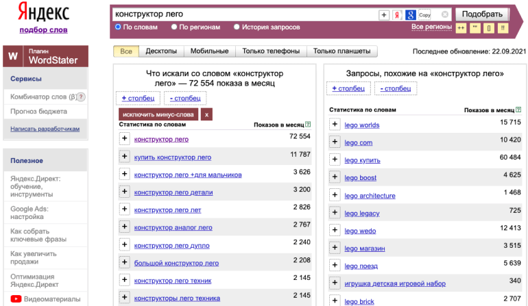 Изображение — Как собрать семантическое ядро в Wordstat Яндекса Семантическое ядро: как собрать семантическое ядро в Wordstat Яндекса