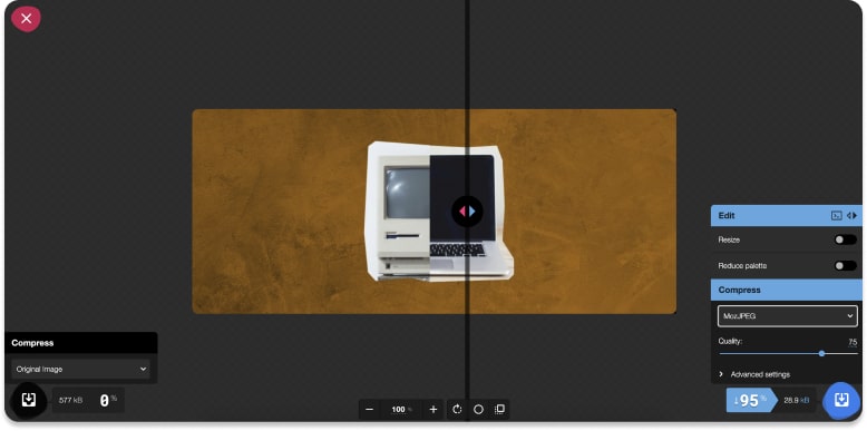 Пример онлайн-компрессора изображений