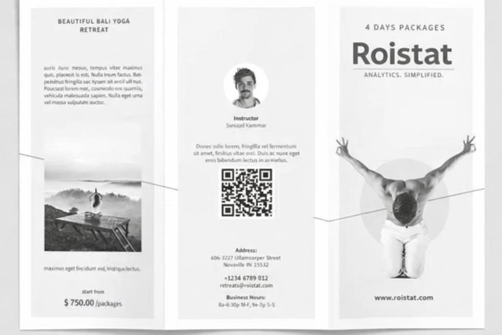 Пример QR-кода на буклете