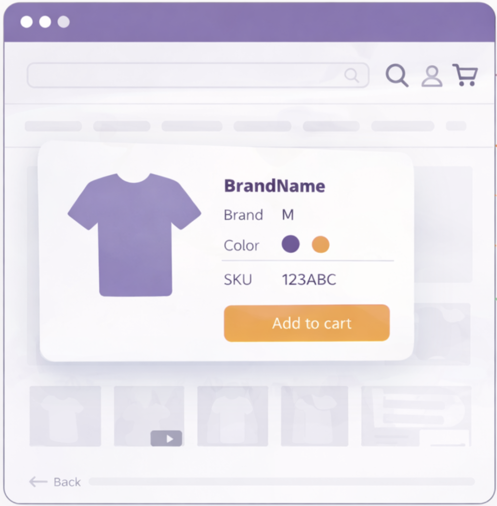 Пример некорректно оформленных карточек товаров 
